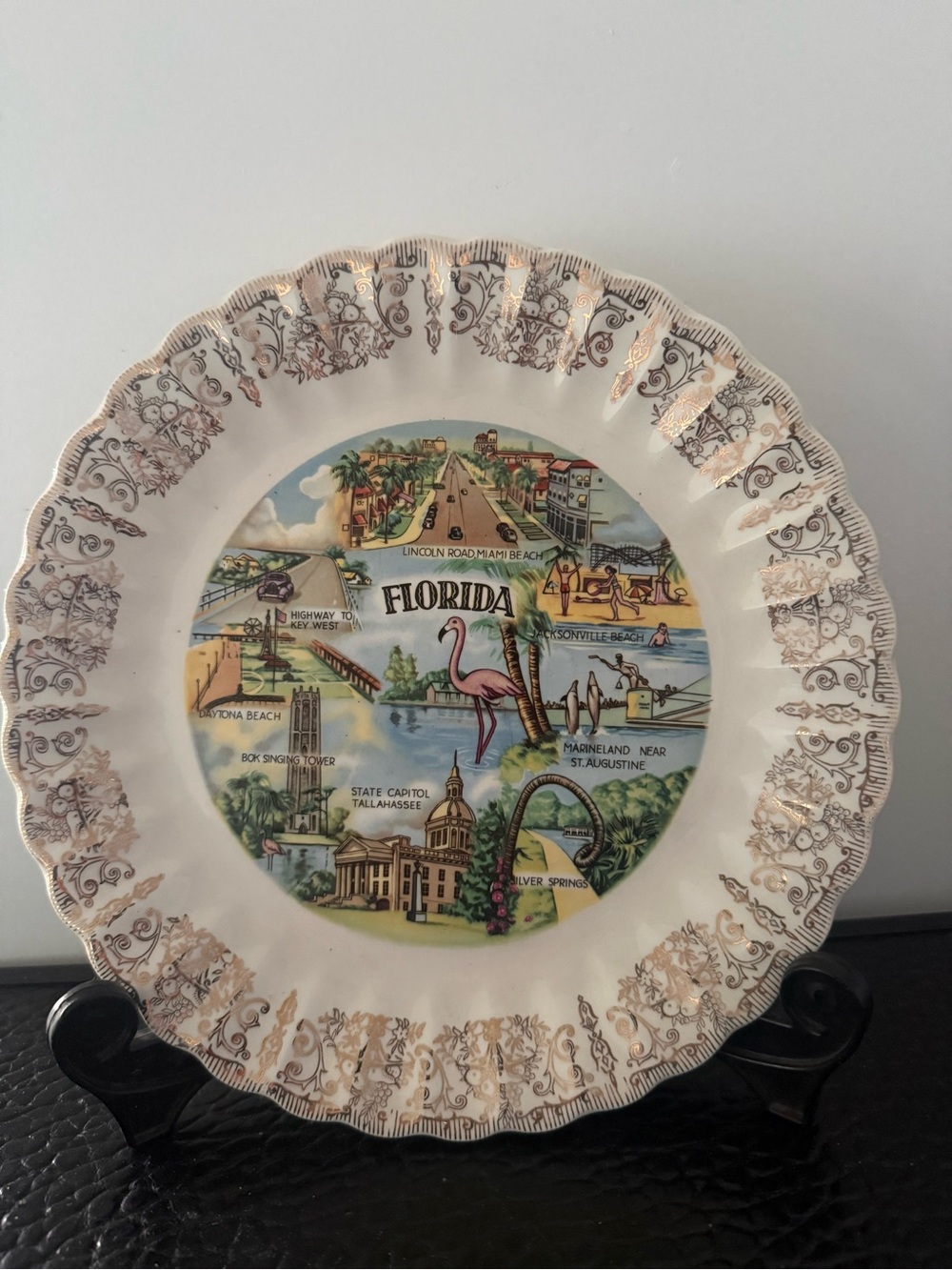 Florida State Plate decorative 9.25”